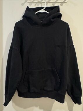 Fear of God Essentials Hoodie FOG Black Athleisure Streetwear Mens Size Small
